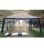 American Phoenix Party Tent 16x32 Heavy Duty Large White Canopy Commercial Fair Shelter Wedding Events Tent - White with Blue 